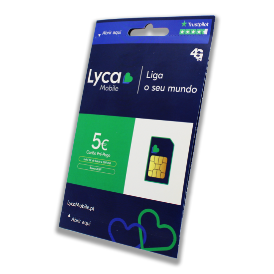 LYCAMOBILE SIM PREPAGO 5 EUROS DE CRÉDITO, 500 MB DE DATOS Y 3 GB DE BONIFICACIÓN POR INTERNET LYCAMOBILE SIM PREPAGO 5 EUROS DE CRÉDITO, 500 MB DE DATOS Y 3 GB DE BONIFICACIÓN POR INTERNET